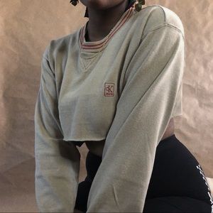 ☀︎ CALVIN’S TITTY CROP TOP SHIRT ☀︎